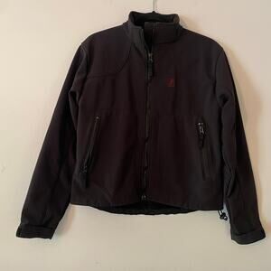 Chick-fil-a Black Employee Zip-Up Jacket Embroidered Uniform Women's size Small